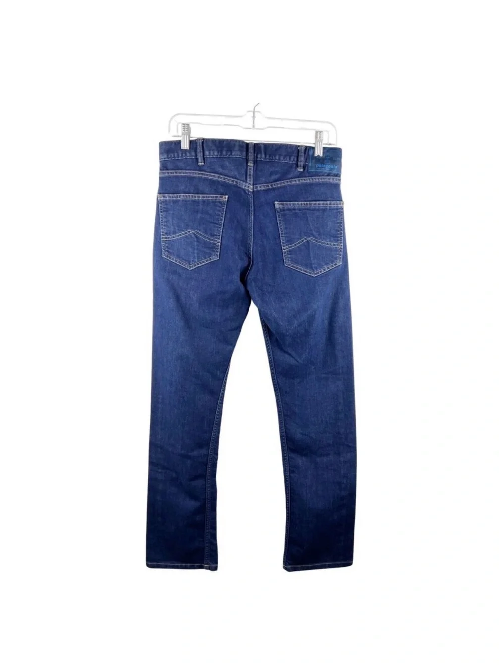 Patagonia Jeans Men 30 x 30 Blue Denim Straight Iron Clad Organic Cotton Pants